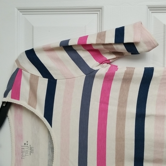 Time And Tru Women's Stripe Shirt - Picture 5 of 10